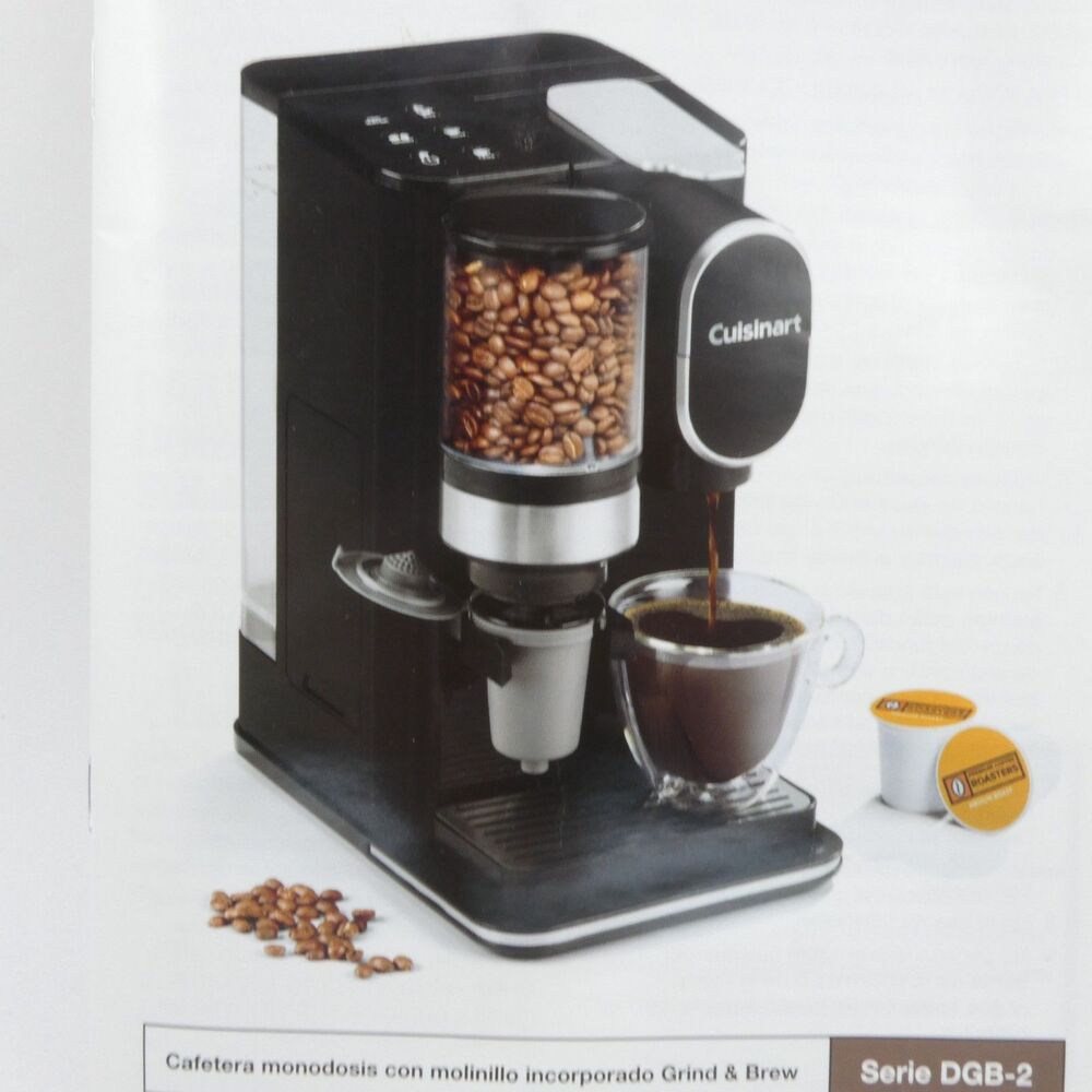 New Open Box Cuisinart Grind & Brew Single Serve Coffee Maker DGB-2